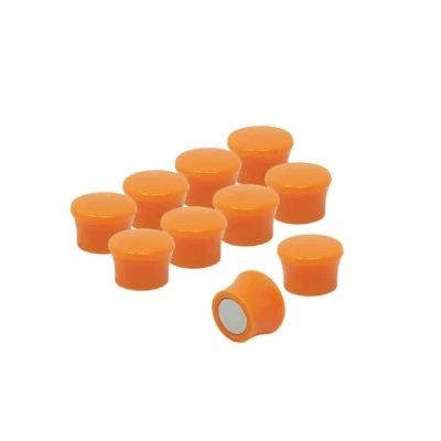 Afbeelding van Magnet Expert Kleine tip voor hoge prestaties &quot;Memo&quot;, magneten, oranje (1 verpakking van 10 stuks)