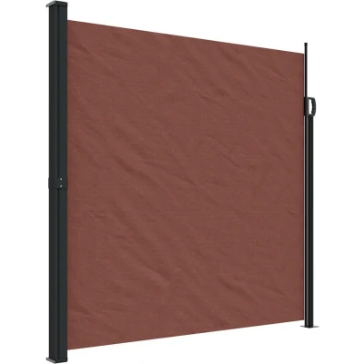 Afbeelding van Windscherm uittrekbaar 200x500 cm bruin
