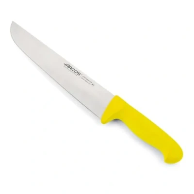 Afbeelding van Arcos Serie 2900 Steakmes Mes van nitrum roestvrij staal 25,4 cm handvat polypropyleen kleur geel