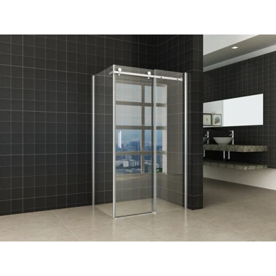Afbeelding van Xellanz douchedeur + zijwand 1200x900x2000 chr.8mm NANO