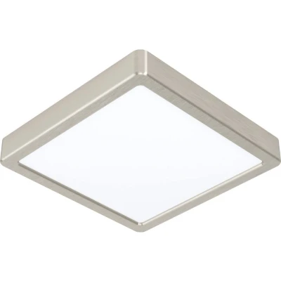 Afbeelding van Vierkante plafondlamp Fueva 5 21cm 4000K RVS