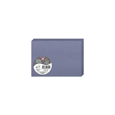 Afbeelding van Clairefontaine 22319C verpakking met 25 dubbele kaarten formaat C6 (11 x 15,5 cm) 210 g/m² kleuren Myosotis uitnodigingskaart voor evenementen en overeenstemming premium papier glad