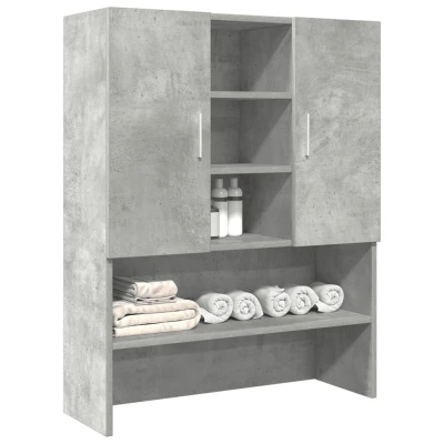 Afbeelding van Wasmachinekast 70,5x25,5x90 cm betongrijs