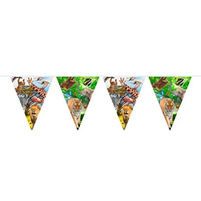 Image de Ligne de drapeau Safari Party double face