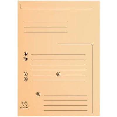 Image de Paquet de 25 chemises 2 rabats super 250 contact 24x32cm