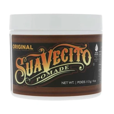 Afbeelding van Suavecito Original Hold, zalf met gemiddelde grip voor mannen, was op waterbasis glans, gemakkelijk uit te spoelen, houdt de hele dag alle haarstijlen, 113 g