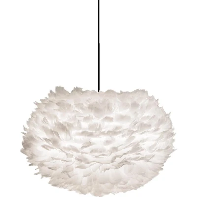 Afbeelding van Umage Eos Medium hanglamp white met koordset zwart Ø 45 cm