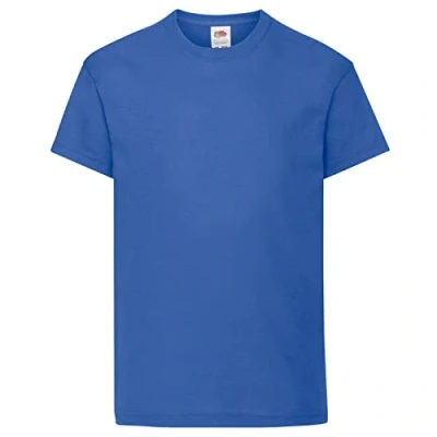 Afbeelding van Fruit of the Loom T shirt met korte mouwen voor heren, Royal Blauw