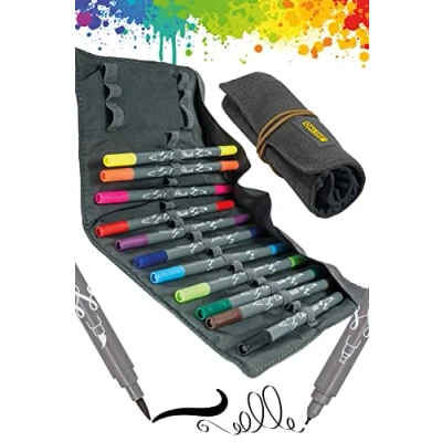 Afbeelding van Calli.Brush Pennen Dubbele flexibele Tip 2mm 11 stuks