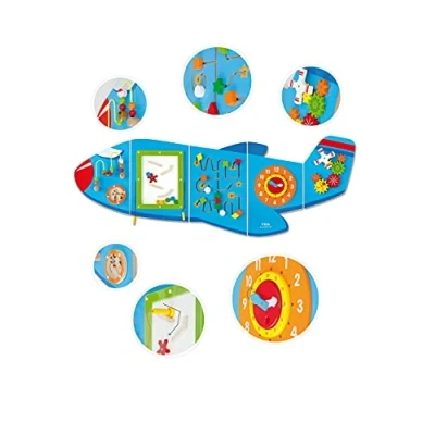 Afbeelding van Vliegtuig Wandspel Viga Toys