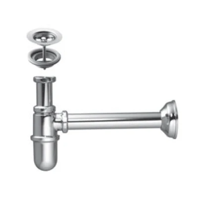 Afbeelding van PB Unix klassieke bekersifon metaal messing met afvoerset 1208969830