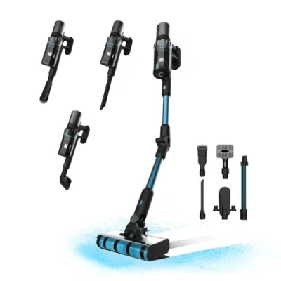 Afbeelding van Cecotec Conga Rockstar 3500 Storm ErgoTwice Animal Accustofzuiger, 3 in 1, parallelle cycloon 510 W, 30 kPa en 150 AW, looptijd 70 minuten, flexibele slang, Jalisco borstel, dierentoegang