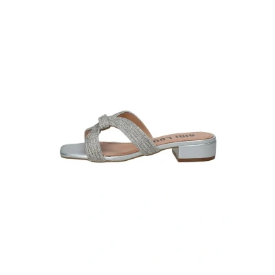 Afbeelding van Bibi Lou Bassi CON Strass Muiltjes, Dames, Maat: 36, Argento Leer/ synthetisch