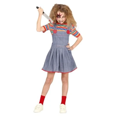 Afbeelding van Fiestas Guirca Rag Doll meisje (7 9 jaar) Halloween kostuum voor kinderen meisjes