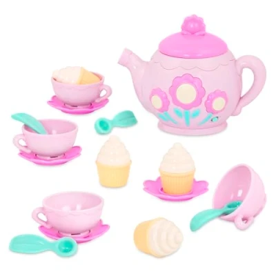 Afbeelding van Battat Play Circle Zingende theepot 17 delig Imitatiespel met levensmiddelen Keukenset, vanaf 3 jaar