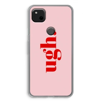 Afbeelding van Case Company® hoesje geschikt voor Google Pixel 4a Ugh Soft Cover Telefoonhoesje Bescherming aan alle Kanten en Schermrand