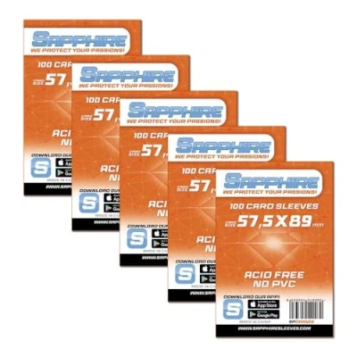 Afbeelding van Red Glove 5 stuks 100 oranje saffierhoezen 57,5 x 89 SPORANGE5P
