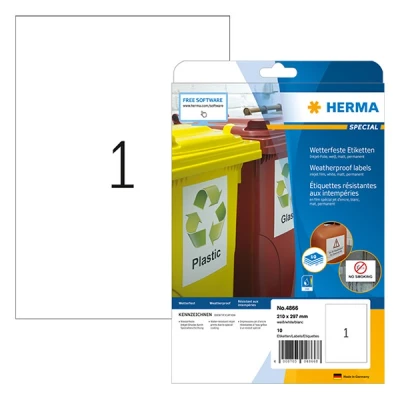 Image de HERMA Special étiquettes pour film opaque mat autocollant permanent usage extérieur 10 étiquette(s)