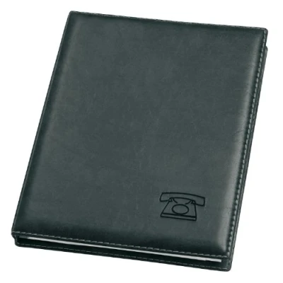 Afbeelding van Veloflex 5158780 Exquisit telefoonboek, 4 rings mechanisch systeem, 16 mm, zwart