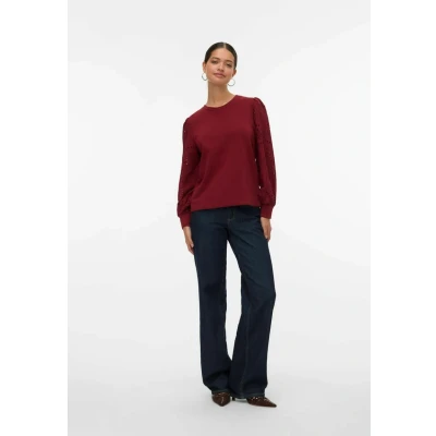Afbeelding van Vero Moda Vmdamine Sweater, Dames, Maat: XL, Syrah