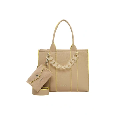 Afbeelding van Tamaris Shopper TAS Flavia ( 33722 ) Dames handtassen sand 420