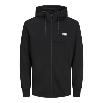 Afbeelding van Jack &amp; Jones Jcoair Sweater met rits, Heren, Maat: XS, Black