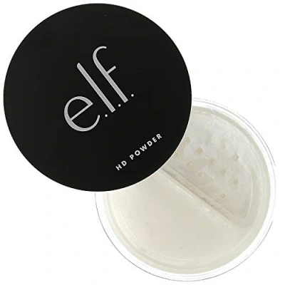 Image de e.l.f. poudre haute définition, libre, légère, durable, crée un effet de mise au point douce, masque les ridules et imperfections, finition transparente éclatante 8 g