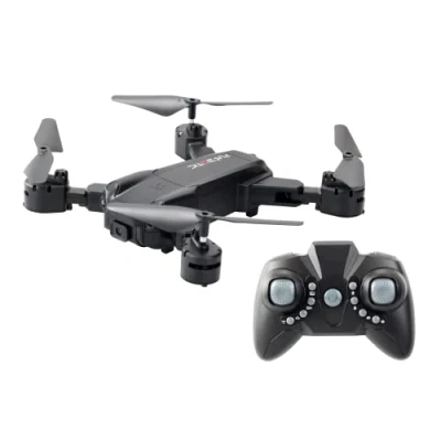 Afbeelding van FLYBOTIC Silverlit Opvouwbare drone met afstandsbediening, 33 cm, inklapbaar, dashcam, stuurspeelgoed voor kinderen en volwassenen, gebruik binnen buiten, vanaf 14 jaar, 21252, zwart