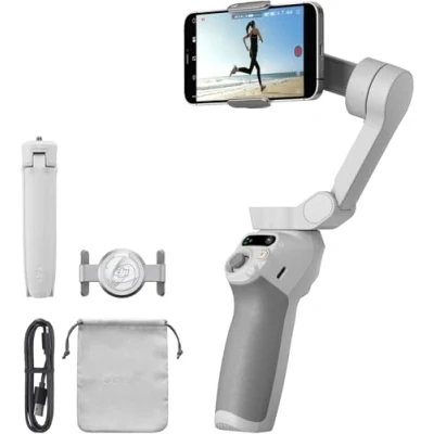Afbeelding van DJI Osmo Mobile SE Smart 3 assige houder voor telefoon, draagbaar en opvouwbaar, Android iPhone met ShotGuides, steun smartphone, vlogging stabilisator, YouTube video&#039;s TikTok