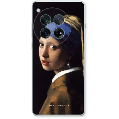 Afbeelding van Case Company® hoesje geschikt voor OnePlus 12r The Pearl Earring Soft Cover Telefoonhoesje Bescherming aan alle Kanten en Schermrand