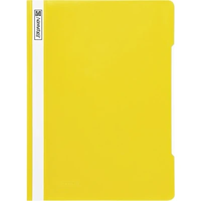 Afbeelding van Brunnen 102011010 snelhechtmappen (A4, van PVC, glasheldere omslag) geel