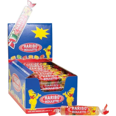 Afbeelding van Haribo Fruit Roulette Doos 50 x 25 Gram