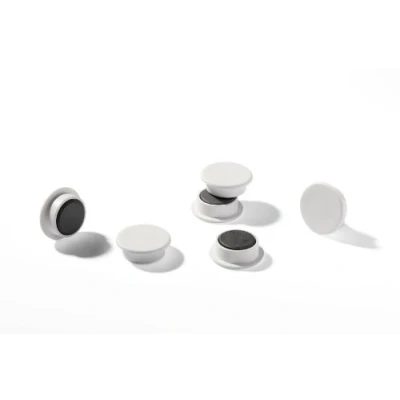 Afbeelding van Durable 470202 magneten (21 mm, 210p) 6 stuks wit voor steekbord, koelkast
