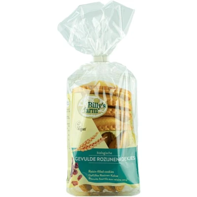 Afbeelding van Billy&#039;s Farm Biologisch Gevulde Rozijnenkoeken 200GR