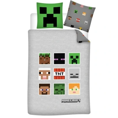 Afbeelding van Dekbedovertrek, Pixel Eenpersoons 140 x 200 Polyester
