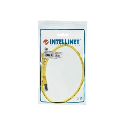 Image de Intellinet Network Patch Cable, Cat6A, 5m, Yellow, Copper, S/FTP, LSOH / LSZH, PVC, RJ45, Gold Plated Contacts, Snagless, Booted, Lifetime Warranty, Polybag Cordon de raccordement (DTE) RJ 45 (M) pour 5 m SFTP, PiMF CAT 6a IEEE 802.3
