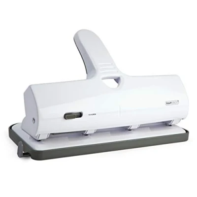 Afbeelding van Rapesco 1324 perforator met 4 gaten, capaciteit 40 vellen, wit