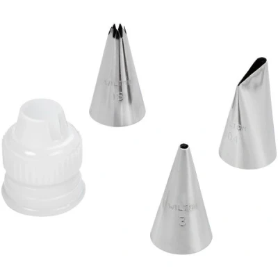 Afbeelding van Wilton Spuitmondjes Set (#3, #18, #104, adapter)