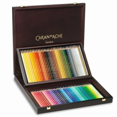 Afbeelding van Kleurpotloden Caran d&#039;Ache Prismalo 80 stuks houten Doos ass a stuk