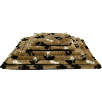 Afbeelding van Benchkussen Teddy toffee met poot afdruk 75x50x4 cm