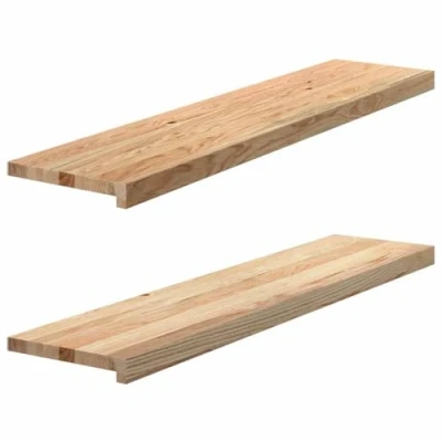 Afbeelding van vidaXL Vensterbanken 2 st onbehandeld 110x30x2 cm massief eikenhout