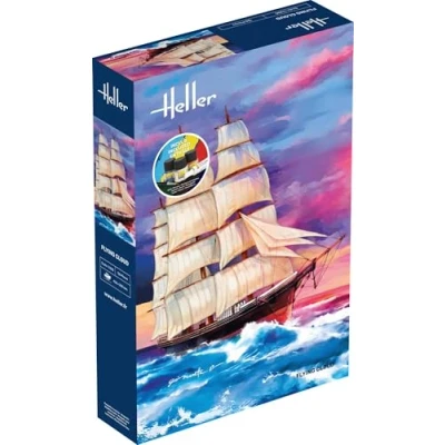 Afbeelding van 1:200 Heller 56830 Flying Cloud Schip Starter Kit Plastic Modelbouwpakket