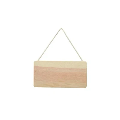 Image de Plaque en bois à suspendre 21 x 10 cm