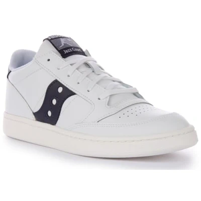 Afbeelding van Saucony JAZZ Court Unisex Sneakers laag, Maat: 42.5, White/navy Leer