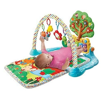 Afbeelding van VTech Betoverende tuin van de P&#039;tits Copains, Kruipdeken voor baby&#039;s, Muziek en ontwikkelingsspel, Activiteits ontwikkelingsspeelgoed, Interactieve piano, Rammelaars, Kraamcadeau, Inhoud in het