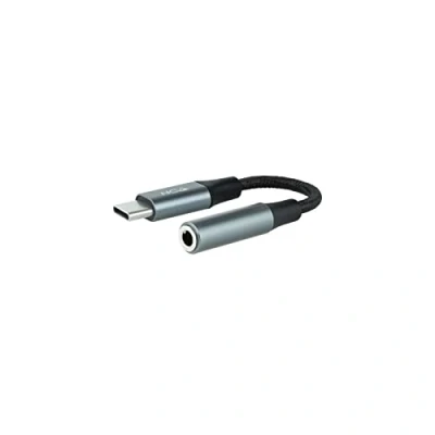 Afbeelding van Adapter USB C naar Jack 3.5 mm NANOCABLE 10.24.1204 Grijs