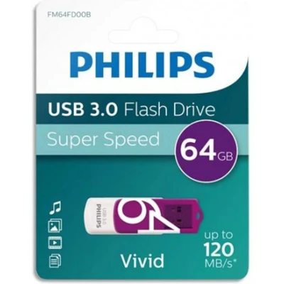 Afbeelding van Philips USB Flash Drive FM64FD00B 64GB Stick Vivid/ Wit