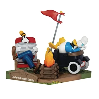 Afbeelding van Disney D Stage Campsite Series PVC Diorama Goofy &amp; Donald Duck 10 cm