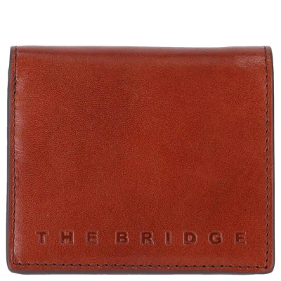 Afbeelding van The Bridge Portemonnee / Portefeuille Heren Billfold Leer Giacomo Cognac