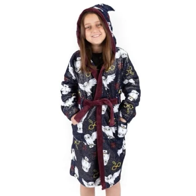 Afbeelding van HARRY POTTER Kinderkamerjas Rode of blauwe jurk Pajama Jurk, Blauw